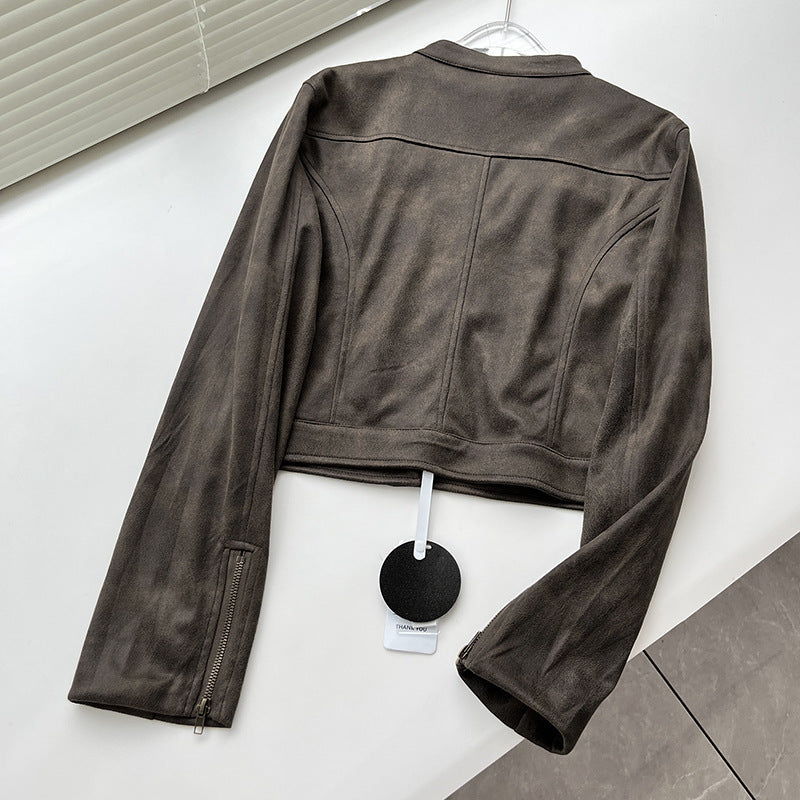 ASH LEATHER CEKET