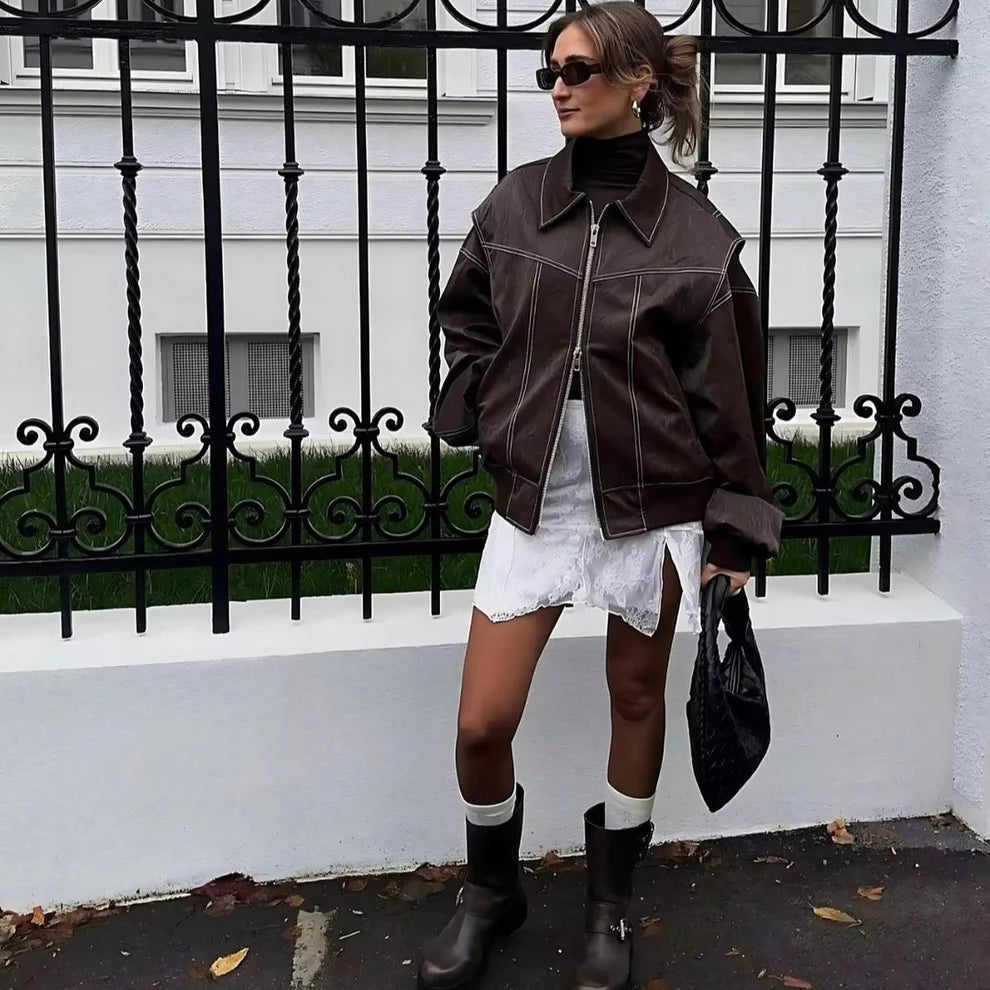 ESPRESSO EDGE LEATHER JACKET