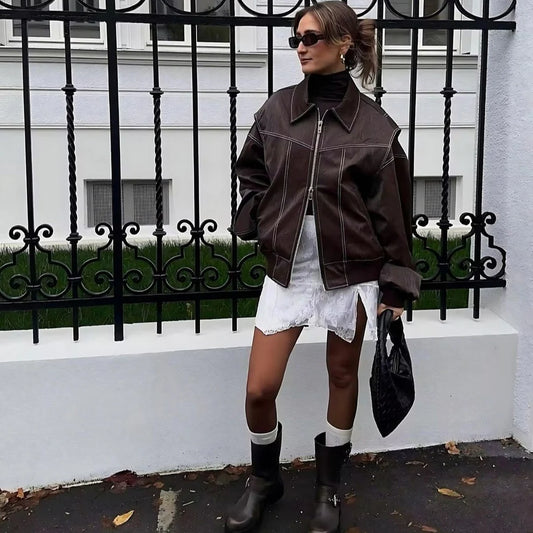 ESPRESSO EDGE LEATHER JACKET