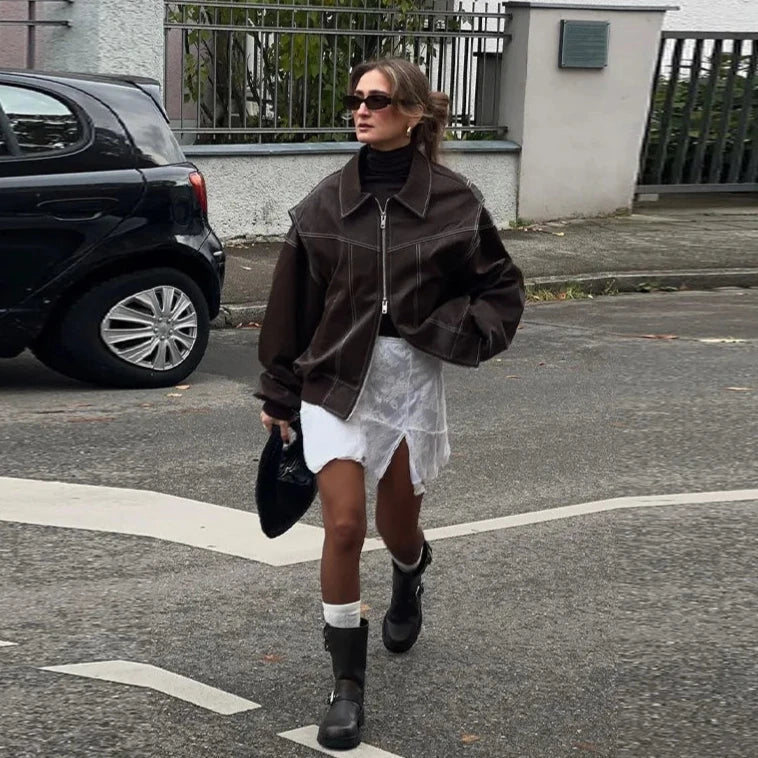 ESPRESSO EDGE LEATHER JACKET