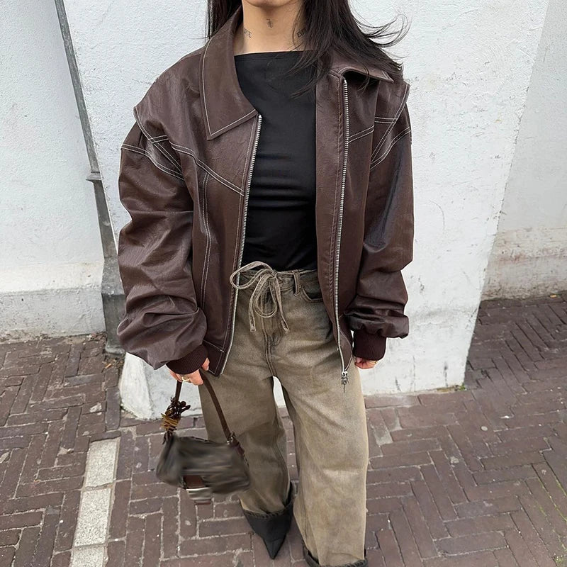 ESPRESSO EDGE LEATHER JACKET