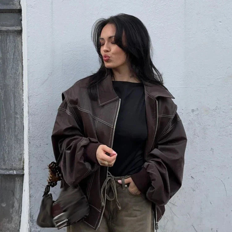 ESPRESSO EDGE LEATHER JACKET