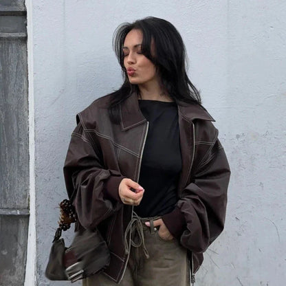 ESPRESSO EDGE LEATHER JACKET
