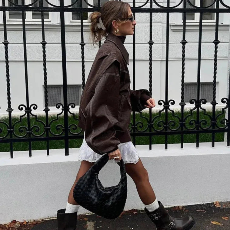 ESPRESSO EDGE LEATHER JACKET